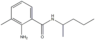 2-amino-3-methyl-N-(pentan-2-yl)benzamide Struktur