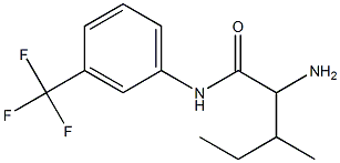 2-amino-3-methyl-N-[3-(trifluoromethyl)phenyl]pentanamide Struktur