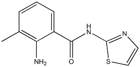 2-amino-3-methyl-N-1,3-thiazol-2-ylbenzamide Struktur