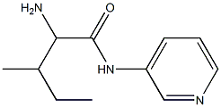 2-amino-3-methyl-N-pyridin-3-ylpentanamide Struktur