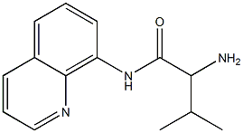 2-amino-3-methyl-N-quinolin-8-ylbutanamide Struktur