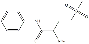 2-amino-4-(methylsulfonyl)-N-phenylbutanamide Struktur