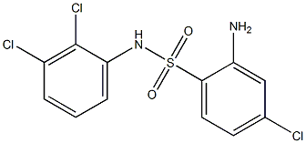 2-amino-4-chloro-N-(2,3-dichlorophenyl)benzene-1-sulfonamide Struktur