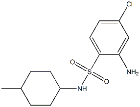 2-amino-4-chloro-N-(4-methylcyclohexyl)benzene-1-sulfonamide Struktur