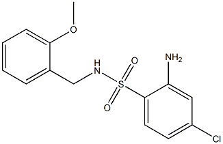 2-amino-4-chloro-N-[(2-methoxyphenyl)methyl]benzene-1-sulfonamide Struktur