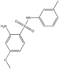 2-amino-4-methoxy-N-(3-methylphenyl)benzene-1-sulfonamide Struktur