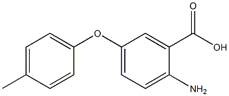 2-amino-5-(4-methylphenoxy)benzoic acid Struktur