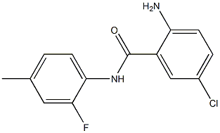 2-amino-5-chloro-N-(2-fluoro-4-methylphenyl)benzamide Struktur