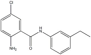 2-amino-5-chloro-N-(3-ethylphenyl)benzamide Struktur