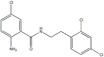 2-amino-5-chloro-N-[2-(2,4-dichlorophenyl)ethyl]benzamide Struktur