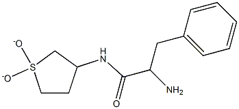 2-amino-N-(1,1-dioxidotetrahydrothien-3-yl)-3-phenylpropanamide Struktur