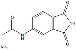 2-amino-N-(1,3-dioxo-2,3-dihydro-1H-isoindol-5-yl)acetamide Struktur