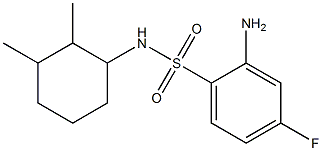 2-amino-N-(2,3-dimethylcyclohexyl)-4-fluorobenzene-1-sulfonamide Struktur