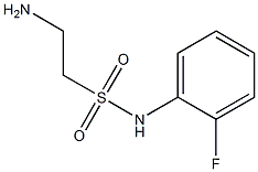 2-amino-N-(2-fluorophenyl)ethanesulfonamide Struktur