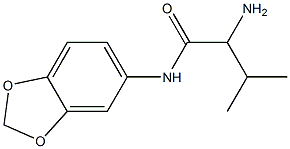 2-amino-N-(2H-1,3-benzodioxol-5-yl)-3-methylbutanamide Struktur