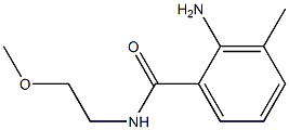 2-amino-N-(2-methoxyethyl)-3-methylbenzamide Struktur