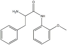 2-amino-N-(2-methoxyphenyl)-3-phenylpropanamide Struktur