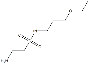 2-amino-N-(3-ethoxypropyl)ethanesulfonamide Struktur