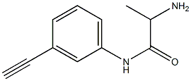 2-amino-N-(3-ethynylphenyl)propanamide Struktur