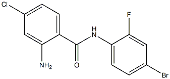 2-amino-N-(4-bromo-2-fluorophenyl)-4-chlorobenzamide Struktur