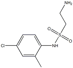 2-amino-N-(4-chloro-2-methylphenyl)ethanesulfonamide Struktur