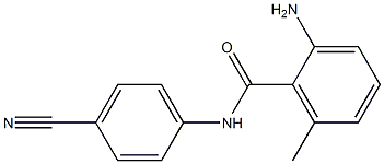 2-amino-N-(4-cyanophenyl)-6-methylbenzamide Struktur