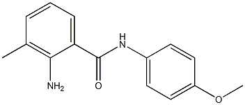 2-amino-N-(4-methoxyphenyl)-3-methylbenzamide Struktur