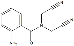 2-amino-N,N-bis(cyanomethyl)benzamide Struktur