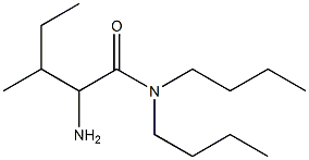 2-amino-N,N-dibutyl-3-methylpentanamide Struktur