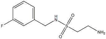 2-amino-N-[(3-fluorophenyl)methyl]ethane-1-sulfonamide Struktur