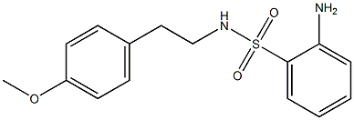 2-amino-N-[2-(4-methoxyphenyl)ethyl]benzene-1-sulfonamide Struktur