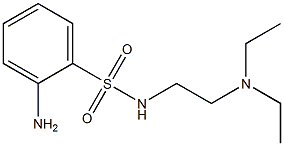 2-amino-N-[2-(diethylamino)ethyl]benzenesulfonamide Struktur