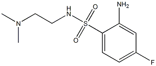 2-amino-N-[2-(dimethylamino)ethyl]-4-fluorobenzene-1-sulfonamide Struktur