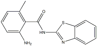 2-amino-N-1,3-benzothiazol-2-yl-6-methylbenzamide Struktur