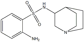 2-amino-N-1-azabicyclo[2.2.2]oct-3-ylbenzenesulfonamide Struktur