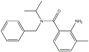 2-amino-N-benzyl-3-methyl-N-(propan-2-yl)benzamide Struktur