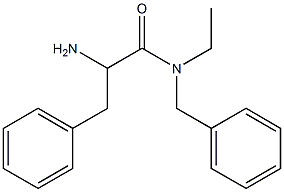 2-amino-N-benzyl-N-ethyl-3-phenylpropanamide Struktur