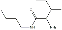 2-amino-N-butyl-3-methylpentanamide Struktur