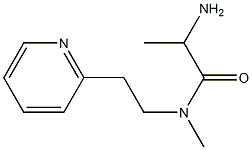 2-amino-N-methyl-N-[2-(pyridin-2-yl)ethyl]propanamide Struktur