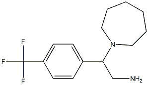 2-azepan-1-yl-2-[4-(trifluoromethyl)phenyl]ethanamine Struktur