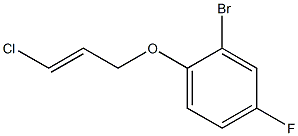 2-bromo-1-{[(2E)-3-chloroprop-2-enyl]oxy}-4-fluorobenzene Struktur