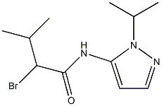 2-bromo-3-methyl-N-[1-(propan-2-yl)-1H-pyrazol-5-yl]butanamide Struktur