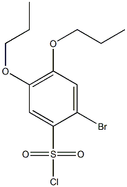 2-bromo-4,5-dipropoxybenzenesulfonyl chloride Struktur