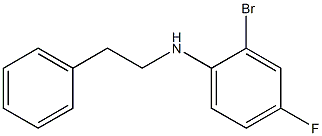 2-bromo-4-fluoro-N-(2-phenylethyl)aniline Struktur