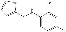 2-bromo-4-methyl-N-(thiophen-2-ylmethyl)aniline Struktur