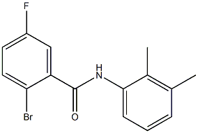 2-bromo-N-(2,3-dimethylphenyl)-5-fluorobenzamide Struktur