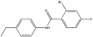 2-bromo-N-(4-ethylphenyl)-4-fluorobenzamide Struktur