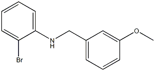 2-bromo-N-[(3-methoxyphenyl)methyl]aniline Struktur