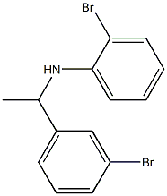 2-bromo-N-[1-(3-bromophenyl)ethyl]aniline Struktur