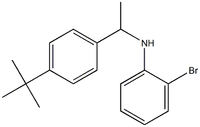 2-bromo-N-[1-(4-tert-butylphenyl)ethyl]aniline Struktur